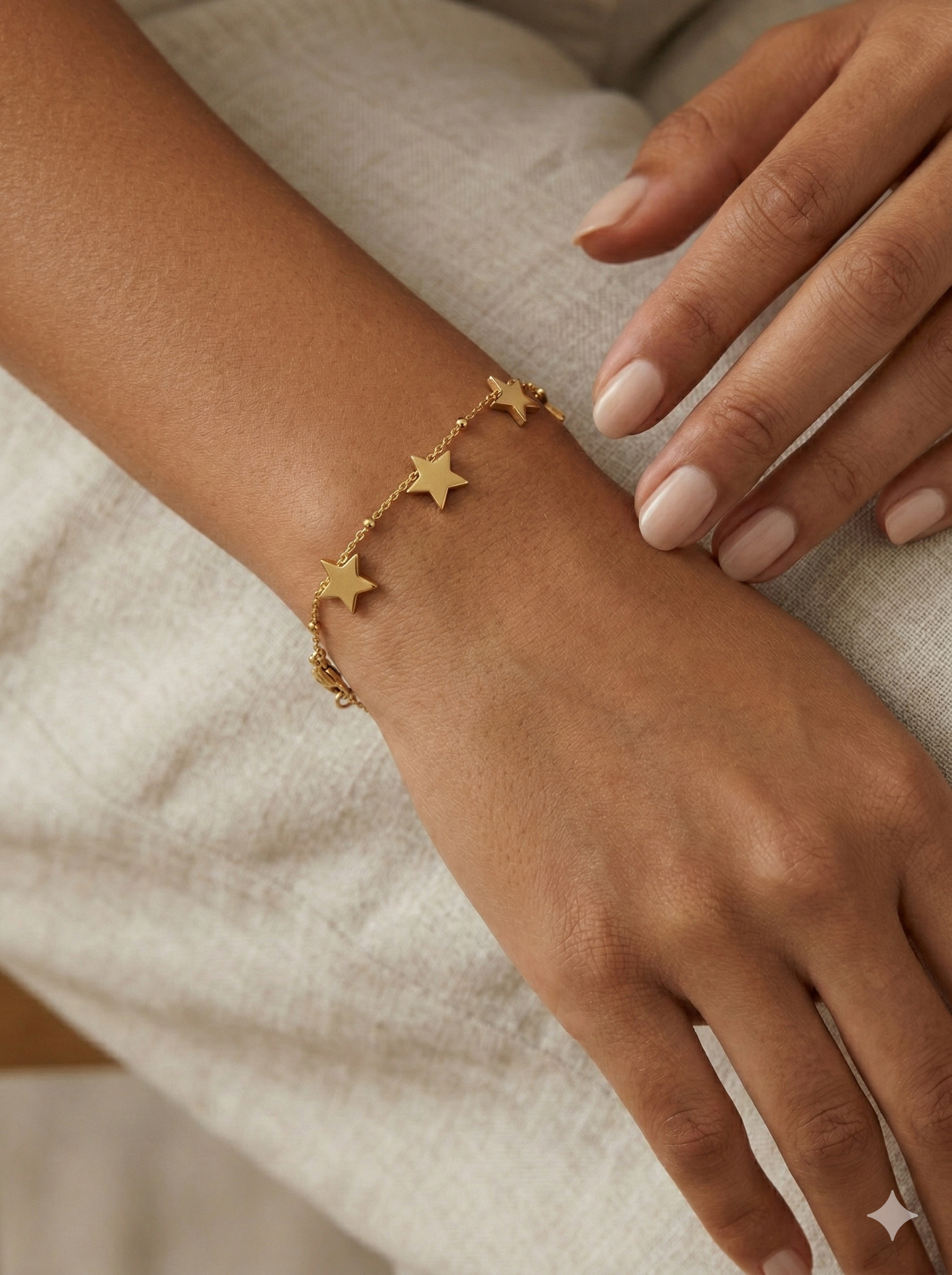 Star Charm Bracelet | Dainty Celestial Station Bracelet for Women - Image 2