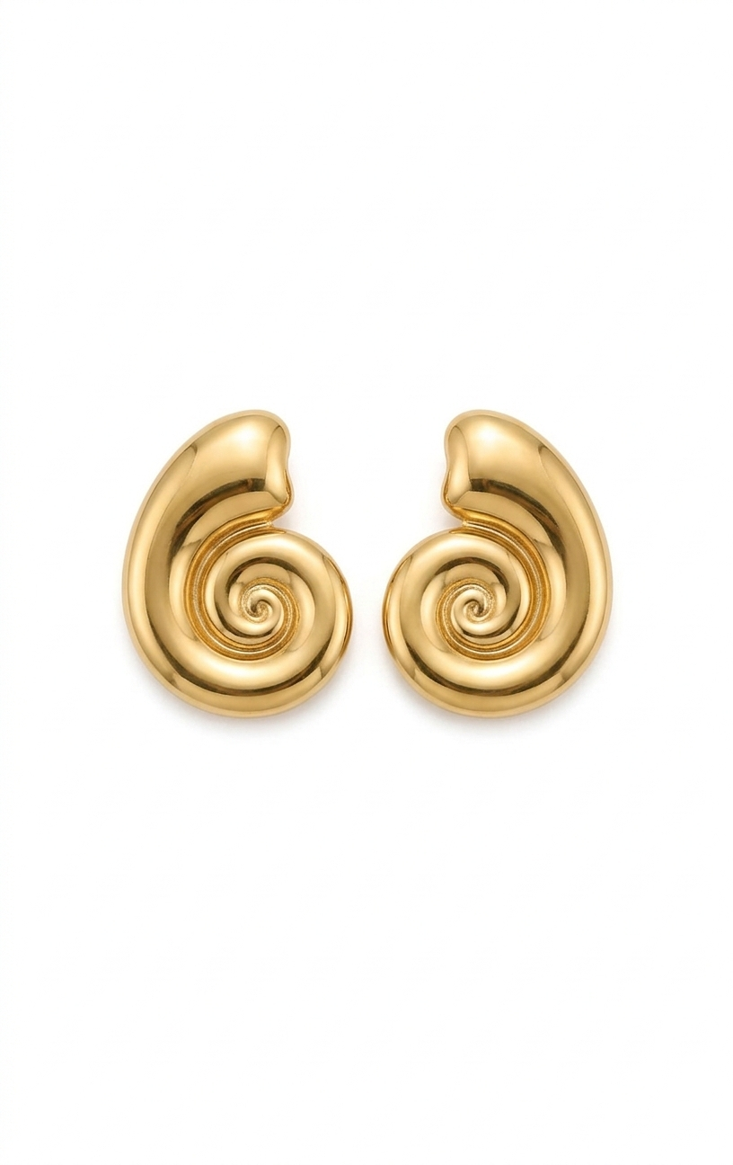 Gold-Plated Floral Bloom Stud Earrings | Handcrafted 5-Petal Flower Jewelry for Women
