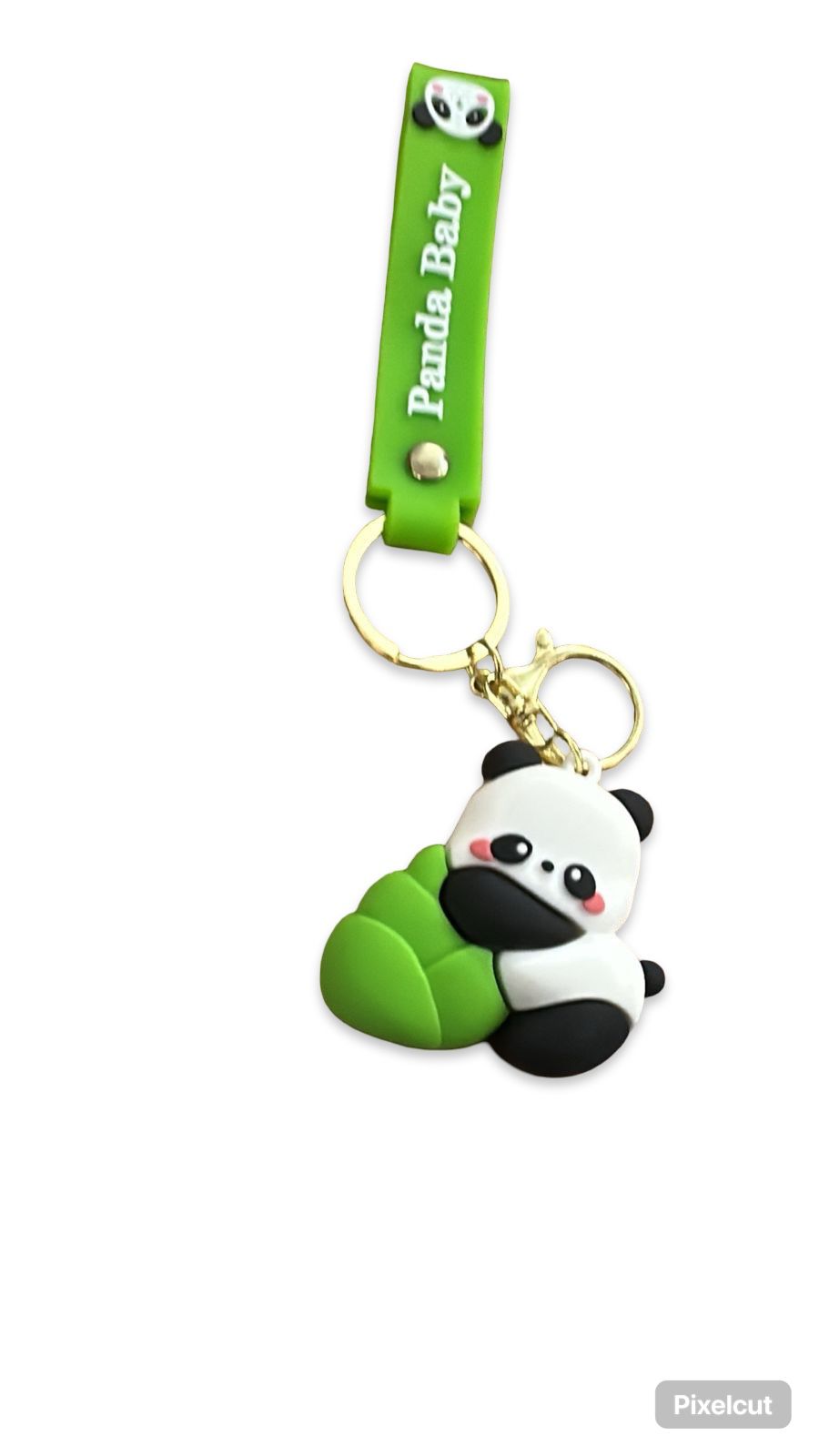 Minimalist White Puppy Plush Keychain – Soft Dog Bag Charm with Gold Link Chain – Cute Puppy Stuffed Animal Keyring for Backpacks & Purses